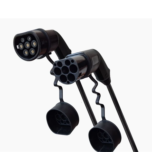 Tip-2 Şarj Kablosu 22 kW / 32A / 8m Kablolu / 380V AC / Taşıma Çantası Hediyeli - Resim 3