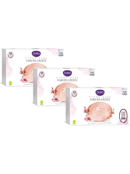 Duru Hydro Pure Sabun 450gr Sakura Çiçeği 3lü Avantaj Paket
