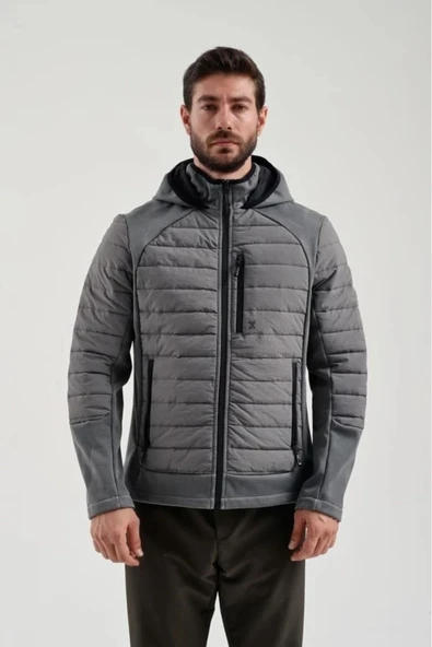 Exuma Erkek Mont Antrasit 2311137 - Resim 6