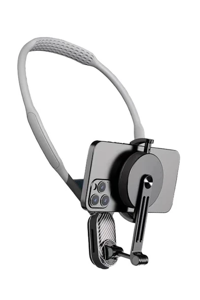 Torima JX-058 Gri Boyun Askılı Manyetik Telefon Tutucu - Resim 3