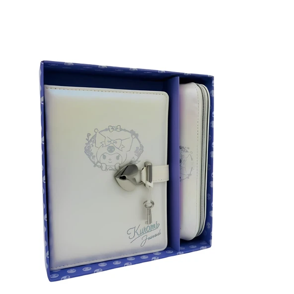 Victorias Journals 13x18 Kuromi Hush Hush Kilitli Çiz.defter 160yp+kalemlik 525-1976 ürün görseli 1