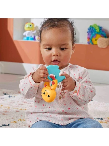 Fisher Price Eğlenceli Dostlar Çıngıraklı Dişlik - Su Samuru HJW11-HKD69 - Resim 2
