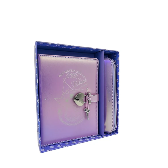 Victorias Journals 13x18 Kuromi Hush Hush Kilitli Çiz.defter 160yp+kalemlik 525-1976 ürün görseli 1