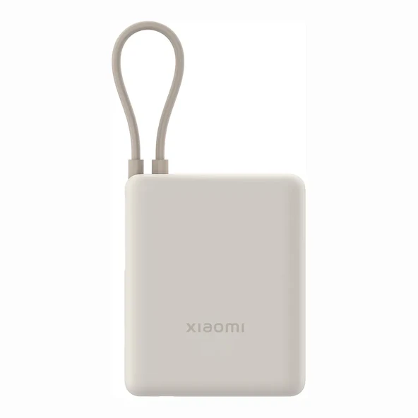 Xiaomi 33W Power Bank 10000 mAh Dahili Kablo Bej - 1