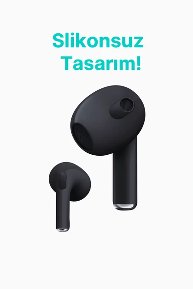 Siyah 4. Nesil Air Bluetooth Kulaklık Bütün Cihazlara Tam Uyumlu Kılıf Ve Taşıma Ipi Hedyeli - 2
