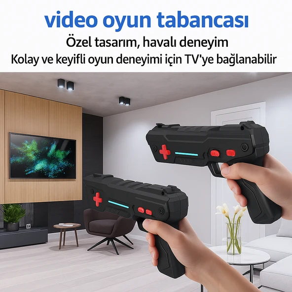 Taşınabilir Retro Atari, Oyun Konsolu, IPS 7 Inç Geniş Ekran, 2 Kol, 2 Tabanca 20.000'DEN Fazla Oyun - 5