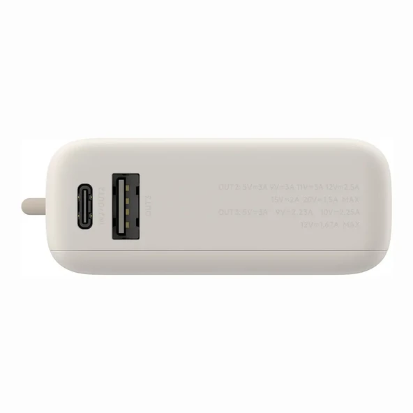 Xiaomi 33W Power Bank 10000 mAh Dahili Kablo Bej - 2