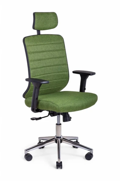 Paris Yeşil Keten Yönetici Koltuğu