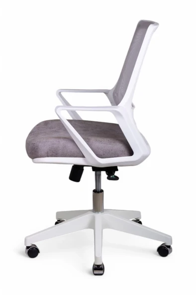 Pluton Beyaz Fileli Çalışma Koltuğu - Resim 4