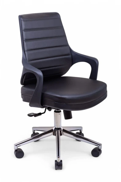 Vinasa Black Deri Çalışma Koltuğu ürün görseli