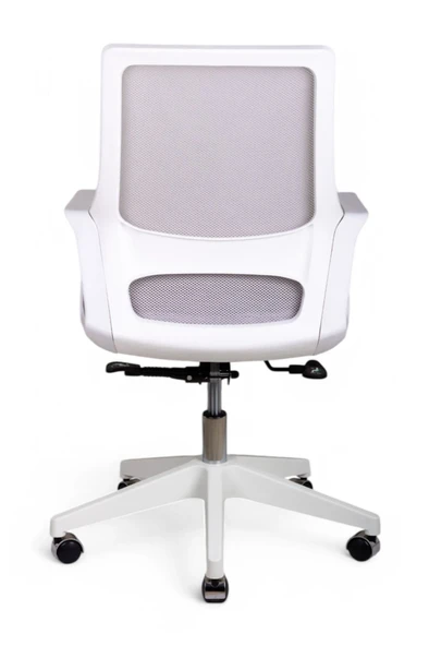 Pluton Beyaz Fileli Çalışma Koltuğu - Resim 6