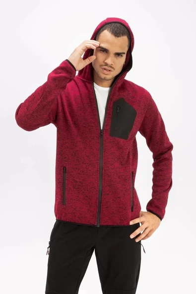 Exuma Tam Fermuarlı Erkek Sweatshirt - Resim 4