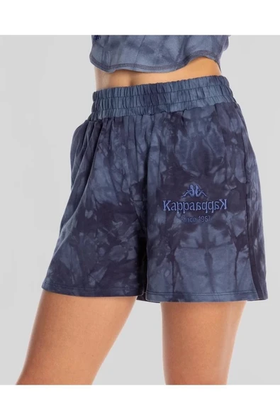 Kappa Authentic Rosemary Shorts Kadın Mavi Regular Fit Şort - Resim 4