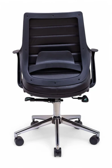 Vinasa Black Deri Çalışma Koltuğu - Resim 6