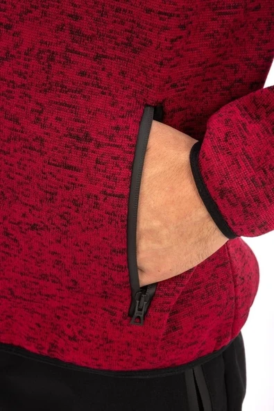 Exuma Tam Fermuarlı Erkek Sweatshirt - Resim 5