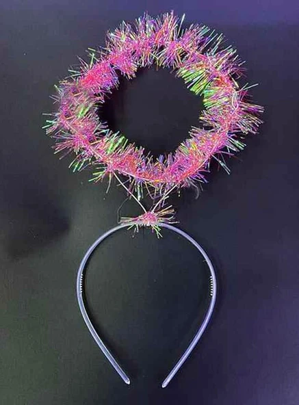 Pembe Metalize Melek Hare Taç ürün görseli 1