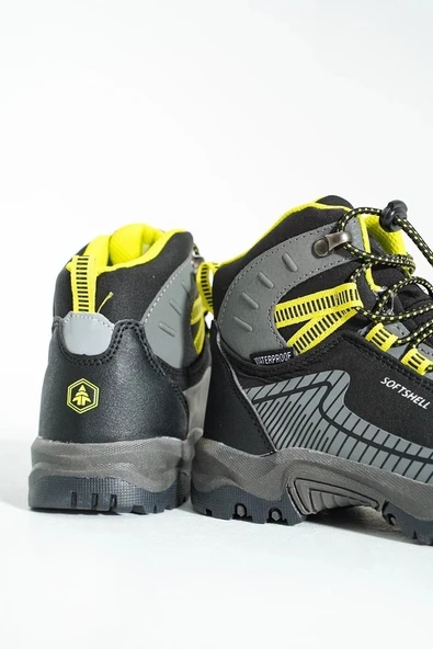 Hammer Jack Tomas Su Geçirmez Siyah Sarı Outdoor Çocuk Bot - Resim 4