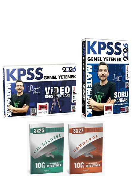 Yargı 2026 KPSS Matematik Video Ders Notları + Soru Bankası 2 li Set- Anla Kazan Deneme ürün görseli 1