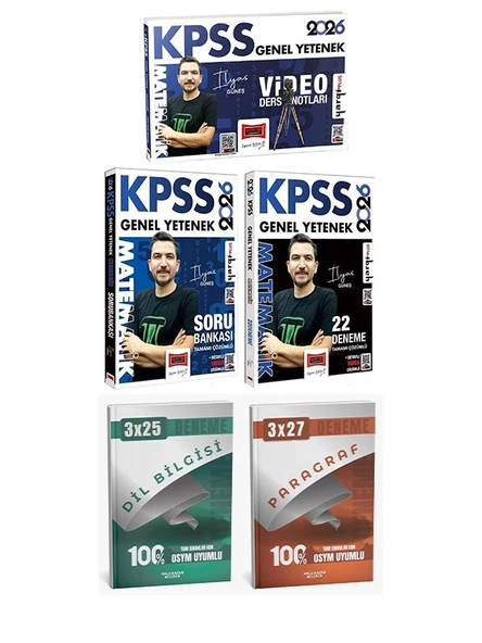 Yargı 2026 KPSS Matematik Video Ders Notları + Soru Bankası + 22 Deneme 3 lü Set- Anla Kazan Deneme ürün görseli 1