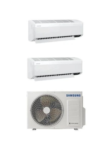 Samsung WindFree Multi AJ050TXJ2KH/EA 5.2 kW 1 Dış + 2 İç Ünite (12+18) Duvar Tipi Klima ürün görseli 1