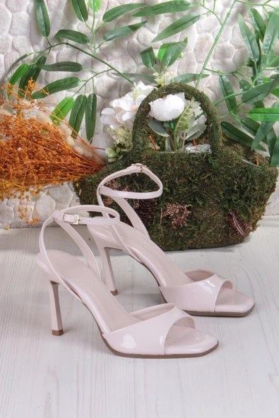 Fort 018-101 Fls Rugan Bilekten Bağlı Tek Bant Topuklu Ayakkabı - Resim 5