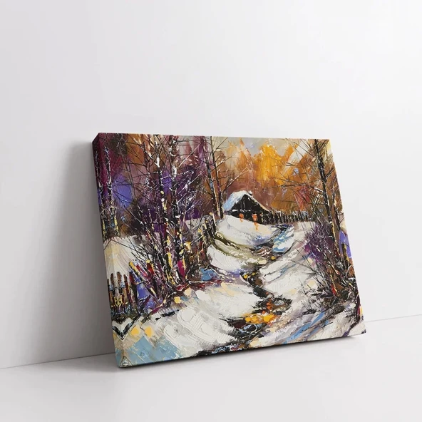 Kışın Sessizliği Kanvas Tablo - Resim 2