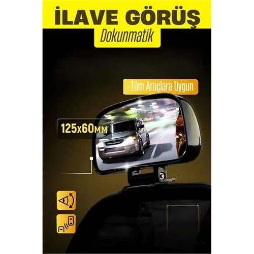 ModaCar Ayna Üstü İlave Görüş Aynası  Dokunmatik