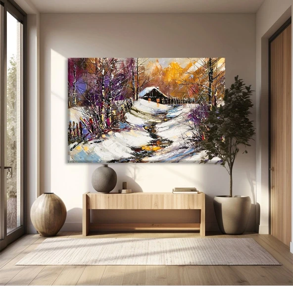 Kışın Sessizliği Kanvas Tablo ürün görseli