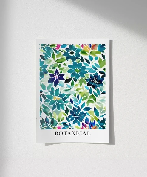 Çerçevesiz Poster Canlı Botanik Dünyası ürün görseli