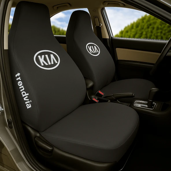 KIA Uyumlu Siyah Penye Araç Koltuk Kılıfı  Ön ve Arka Koltuklara Uygun Takım