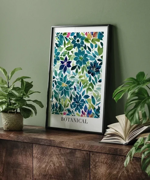 Çerçevesiz Poster Canlı Botanik Dünyası - Resim 4