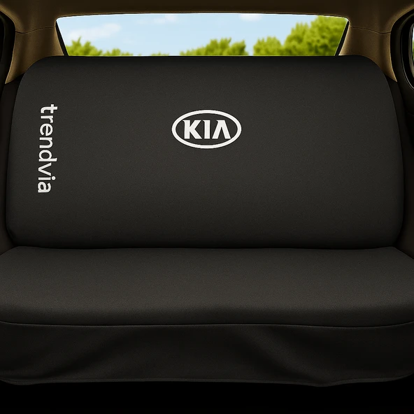 KIA Uyumlu Siyah Penye Araç Koltuk Kılıfı  Ön ve Arka Koltuklara Uygun Takım - 2