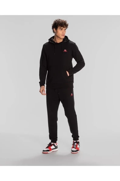 Kappa Authentic Space Jump Hoodie Erkek Siyah Regular Fit Hoodie - 3