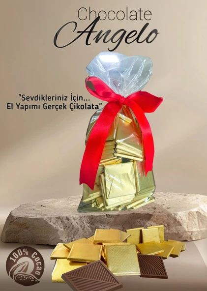 Angelo Chocolate Gold Sargılı 100 Adetli Madlen Çikolata - 2