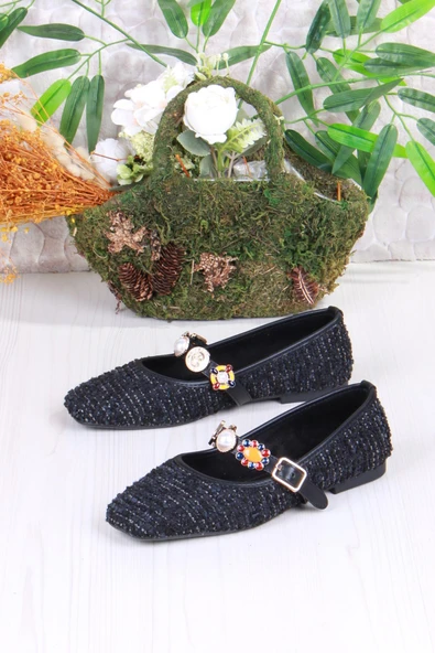 Fort 027-721 Fls Taş Toka Detaylı Rahat Kadın Babet - Resim 4