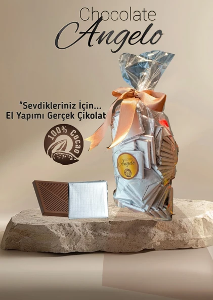 Angelo Chocolate Gümüş Sargılı 100 Adetli Madlen Çikolata - 2