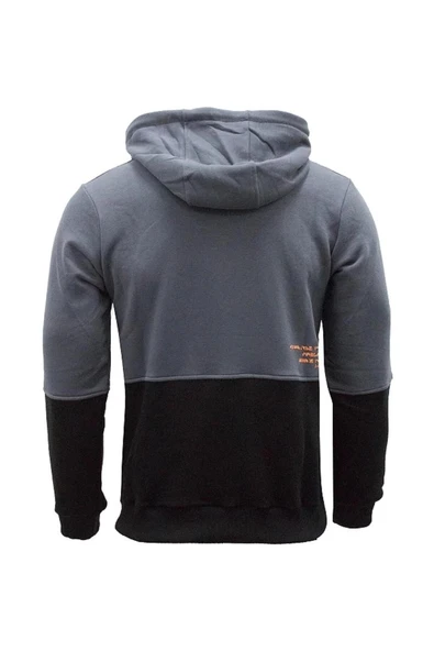 Joma SWEAT HOODY PAMUK WOOD M ERKEK ANTRASİT SİYAH - Resim 2