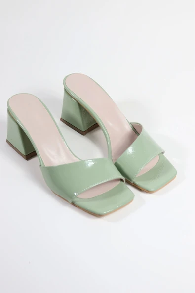 Assortie RENKLİ KALIN TOPUKLU TERLİK 6CM - 2