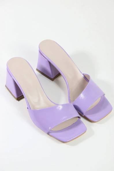 Assortie RENKLİ KALIN TOPUKLU TERLİK 6CM - 2