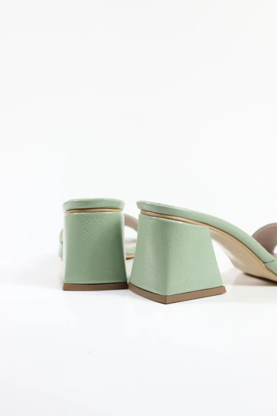 Assortie RENKLİ KALIN TOPUKLU TERLİK 6CM - 3