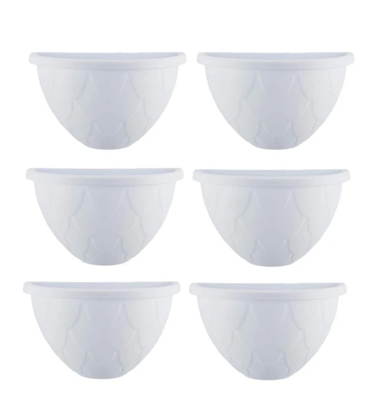 Omnipazar SO-DD03 Dekoratif Damla Duvar Saksı 3.4 Lt Beyaz 6 Adet ürün görseli