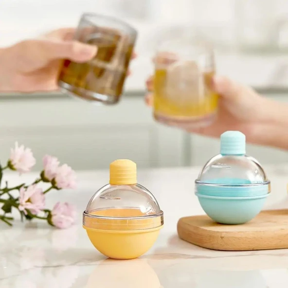 BUFFER® Hunili Altı Silikon Kolay Çıkabilen Büyük Boy Küre Buzluk - Resim 2