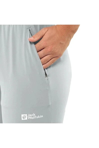 Jack Wolfskin Prelıght Chıll Kadın Gri Outdoor Pantolon - Resim 4