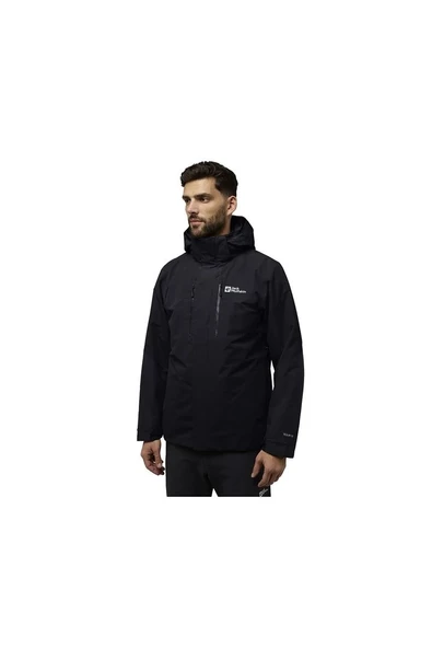 Jack Wolfskin Jasper 3ın1 Jkt M Erkek Outdoor Ceket Siyah - 2