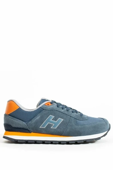 Hammer Jack Peru Hakiki Deri Kot Mavi-Turuncu Erkek Spor Ayakkabı ürün görseli 1