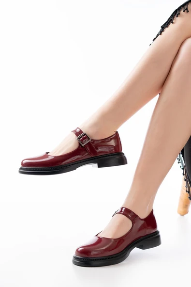 Ysn-4444 Bordo Rugan Günlük Ayakkabı - 2
