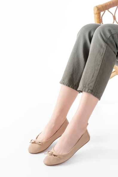 6101 Nut Günlük Fiyonklu Kadın Babet - 3