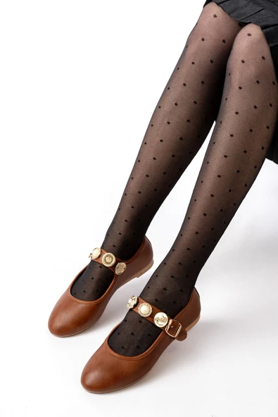 İnf-6363 Taba Baret Tokalı Günlük Ayakkabı - 7