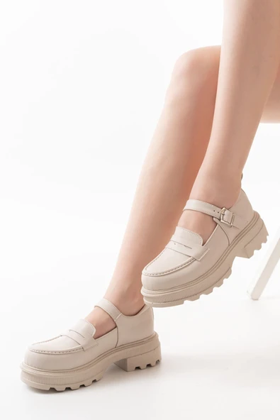 745-771 Siyah Rugan Günlük Yüksek Tabanlı Loafer Ayakkabı - 9