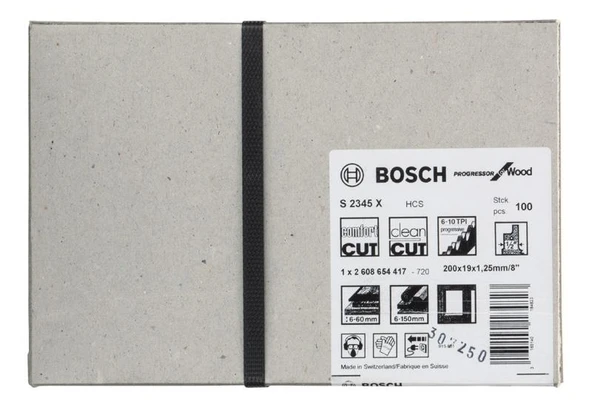 Panter Bıçağı - S 2345 X Progressor For Wood 100lü - 1